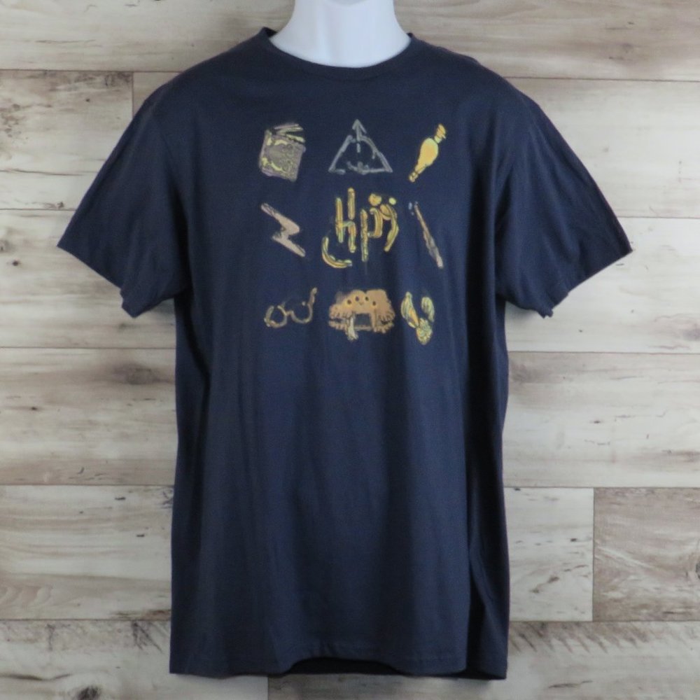 Wizarding World* Men's Short Sleeve Crew Neck Pullover Tee-Shirt~ Size‎ Large
